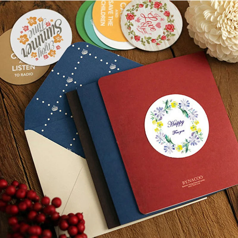 38 pcs/set FLOWER Series Boxed stickers photo album decorative Sealing sticker Thanksgiving DIY Various patterns mixed Styling