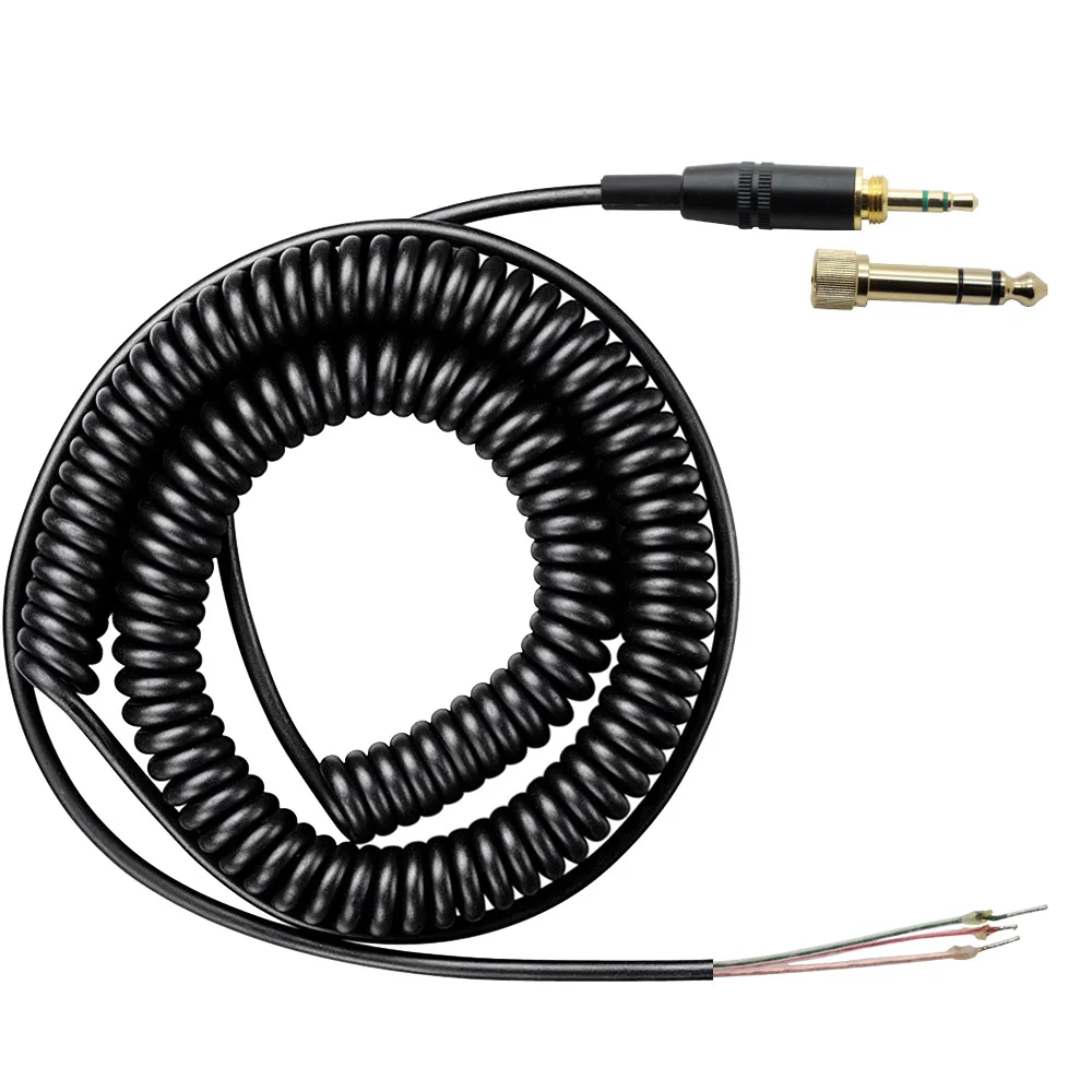 Poyatu kabel zastępczy do ATH-M50 ATH-M50s SONY MDR-7506 7509 V6 V600 V700 V900 7506 słuchawki zwinięte naprawa DJ kabel
