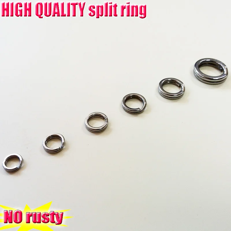 2023 new fishing split rings high quality not rusty stainless steel polishing technology 200pcs/lot