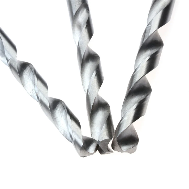 19PCS Titanium Coated HSS Twist Drill Bit 1-10mm High Speed Steel Straight Round Shank For Metal Drilling Durable Power Tool Kit