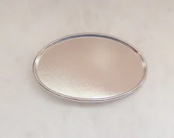 DIY oval blank belt buckle with silver finish JF-B129 suitable For 4cm Wideth Belt