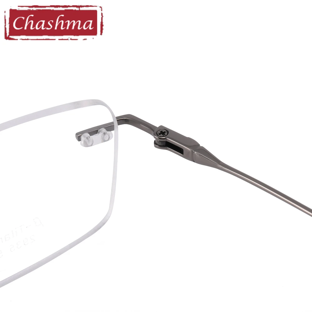 Prescription Eyeglasses Pure Titanium Rimless Glasses for Men Top Quality Women Spectacle Frames Optical Light Rim for Miopia