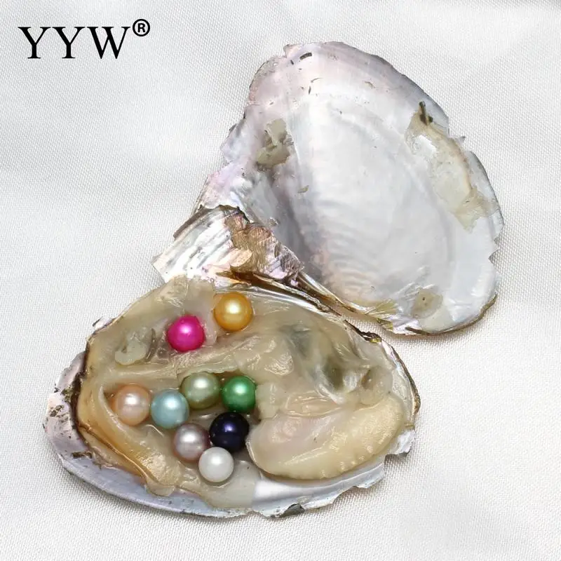 9 colors to choose akoya pearl oysters Genuine Fresh Water Oyster Beads Charm Dyed Beads Jewelry Making Multi Color Beads 7-8 MM