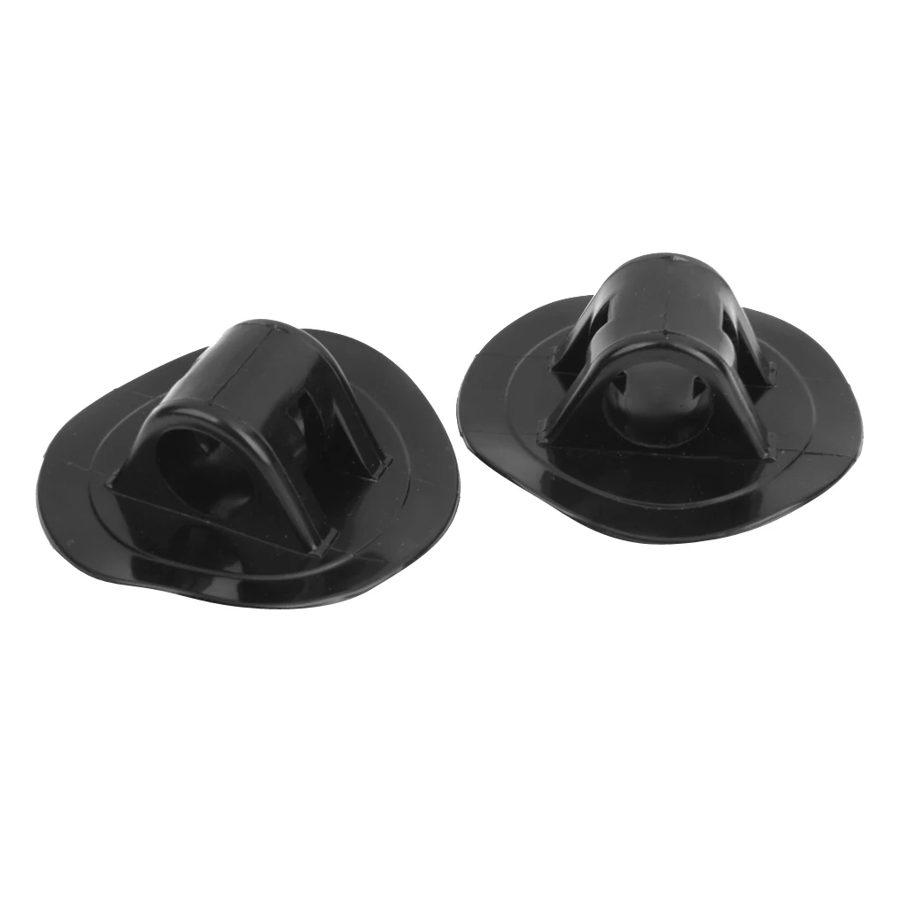 2 Pieces PVC Engine Bracket Mount for Kayak Inflatable Boat Canoe Rubber Dinghy Accessories Black