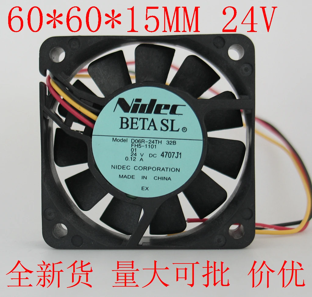 

NEW NIDEC 6015 24V 6CM FOR FANUC Axial D06R-24TH cooling fan