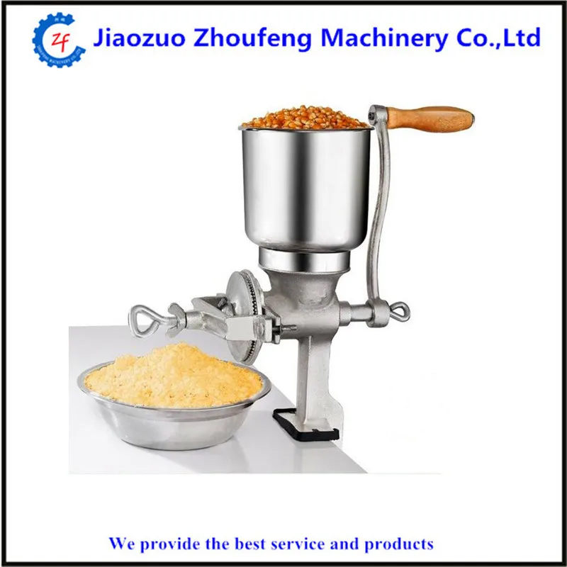 Corn grinding machine hot sale mini manual maize wheat rice beans coffee cocoa bean  grains milling machine ZF