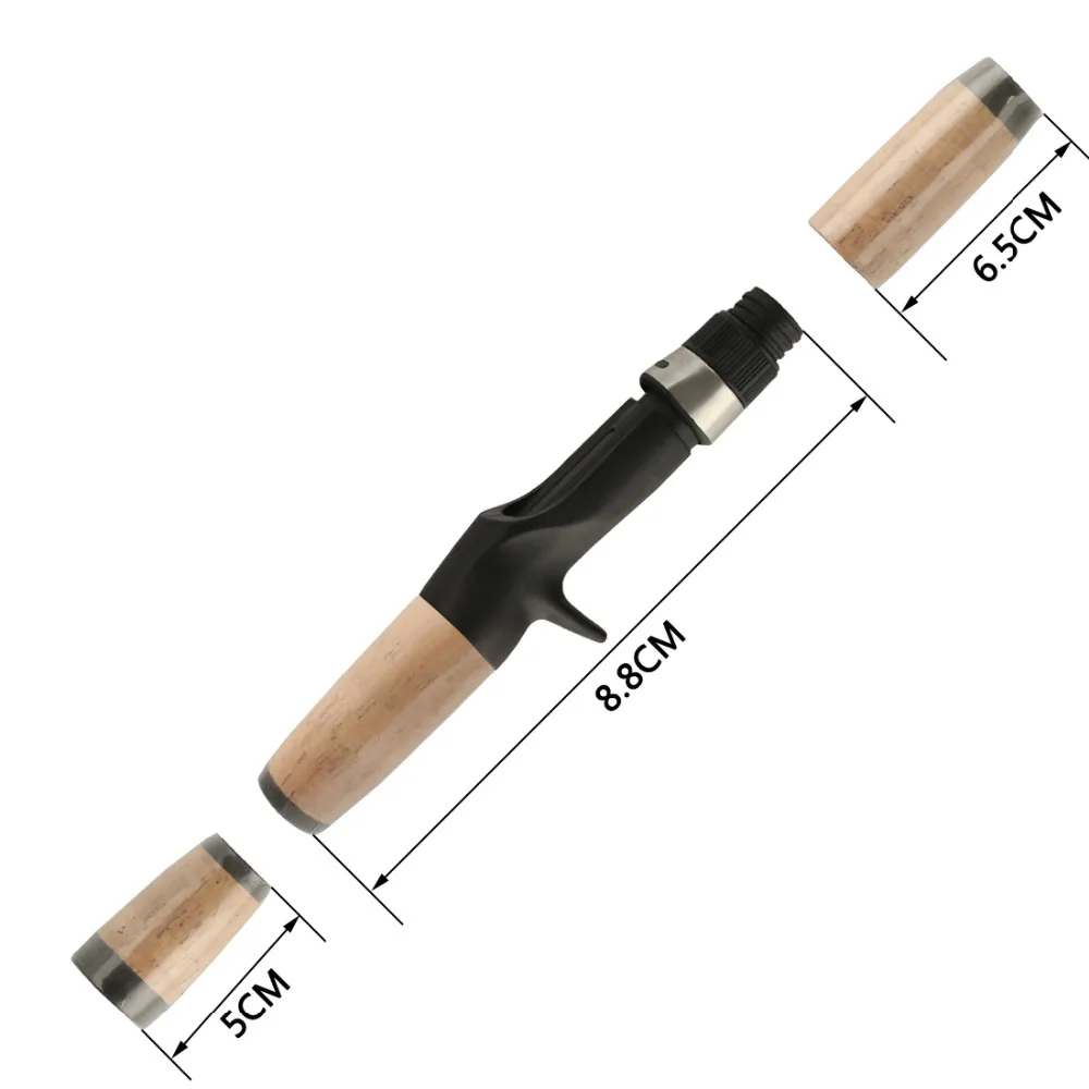 1 Juego de kit/paquete de 4 secciones de material EVA, mango de varilla de corcho falsificado, mango más carrete de fundición, varilla de asiento, reparación DIY, juego combinado de piezas - imagen 2