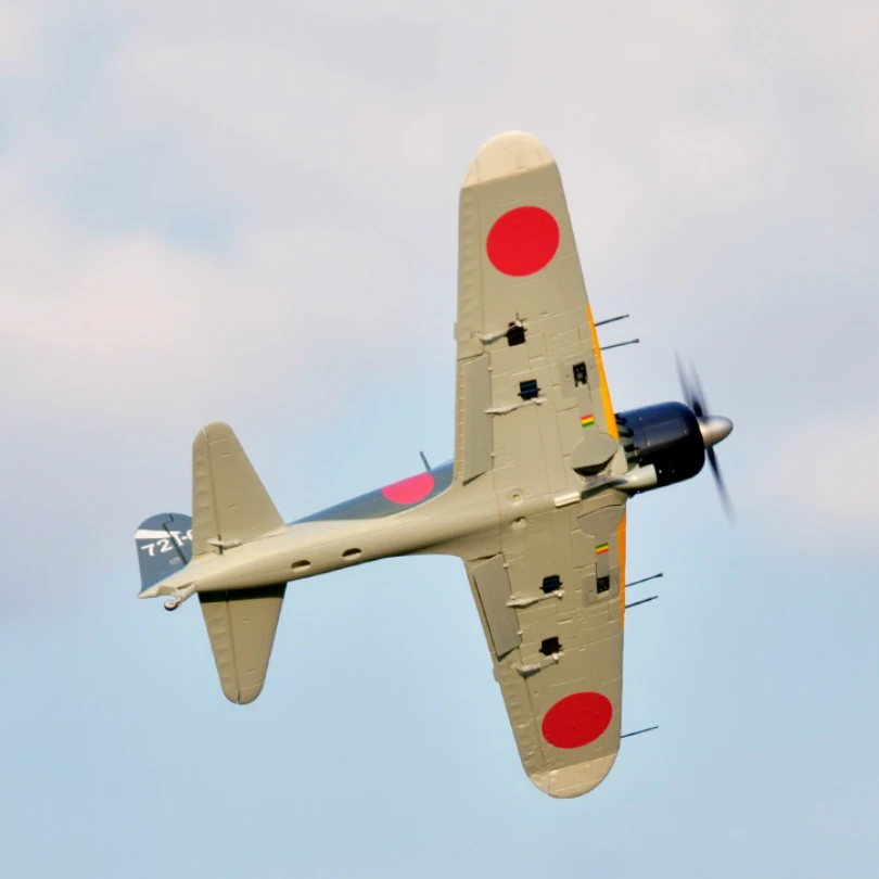 FMSRC 1100MM 1.1M Zero Fighter A6M5 RC Airplane Japanese Warbird PNP with Retracts Radio Control Model Plane Aircraft Avion