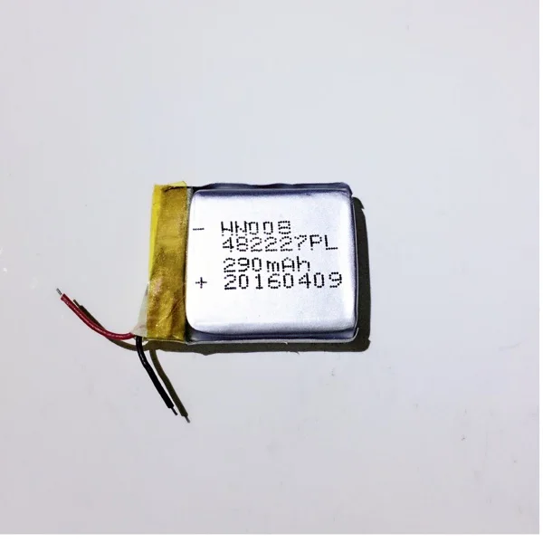 

482227 3.7V 290mAh Rechargeable li Polymer Battery For smart watch GW01 bluetooth headset 482227PL BDE462227PL