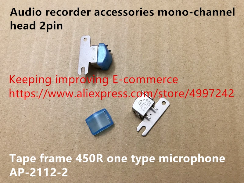 Hot spot audio recorder accessories mono-channel head 2pin tape frame 450R one type microphone AP-2112-2 sensor switch