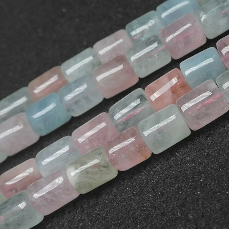 

6x8mm/8x10mm/10x11mm Natural Column Barrel Mixed-color Morgan Beads For Jewelry Making Beads Bracelets 15'' DIY Beads Trinket