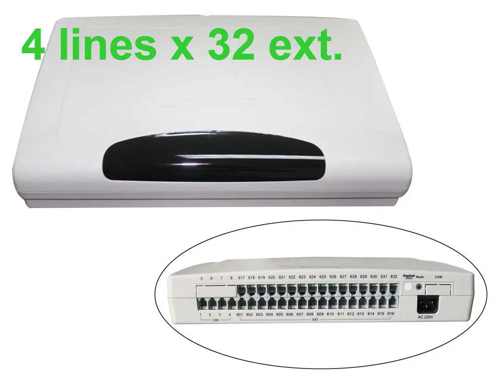 CP432 Telephone PBX/Switch system with 4 Lines x  32Extensions phone system