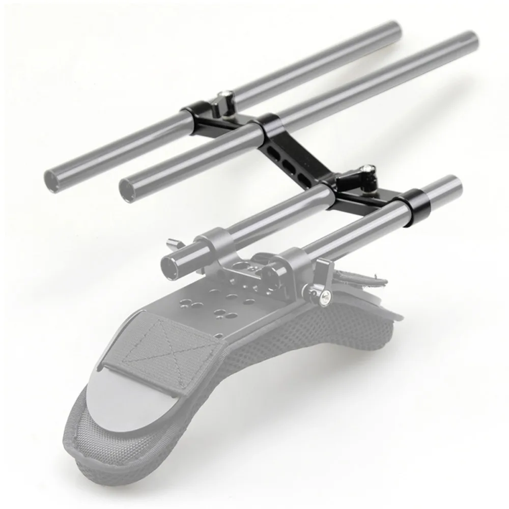 Niceyrig-alavanca de trilho ajustável, 15mm, em formato de z, elevada para hastes 15mm, equipamento de vídeo dslr, suporte de ombro para câmera dslr