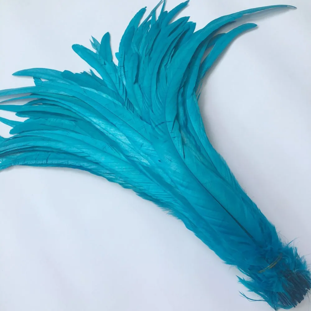 Beatiful 50pcs Natural Cock Tail Feathers Diy 30-35cm/12-14inch Clothing Decoration Stage Performance Rooster Feathers Plume