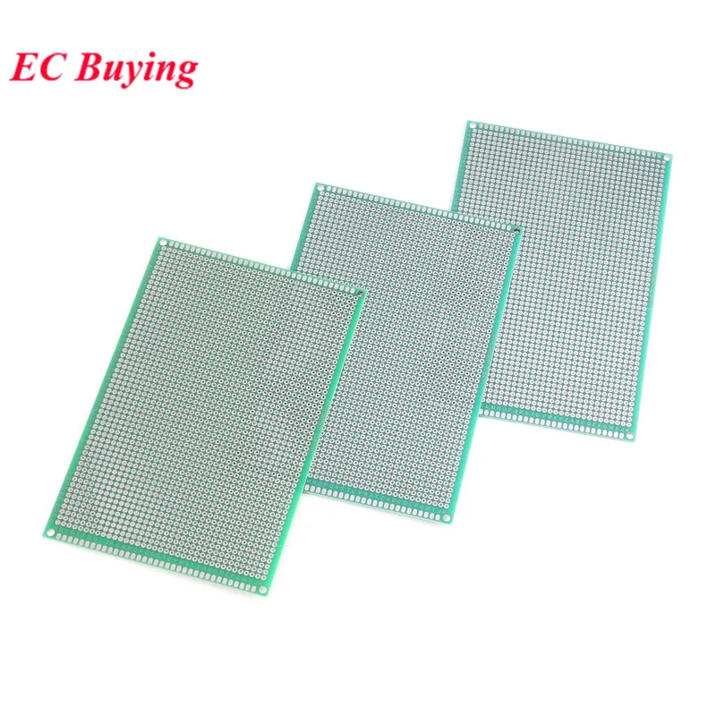 2pcs 10x15cm Double Side Prototype PCB DIY Universal Printed Circuit Board 2.54mm Pitch Protoboard Hole Plate 10*15cm 100*150mm