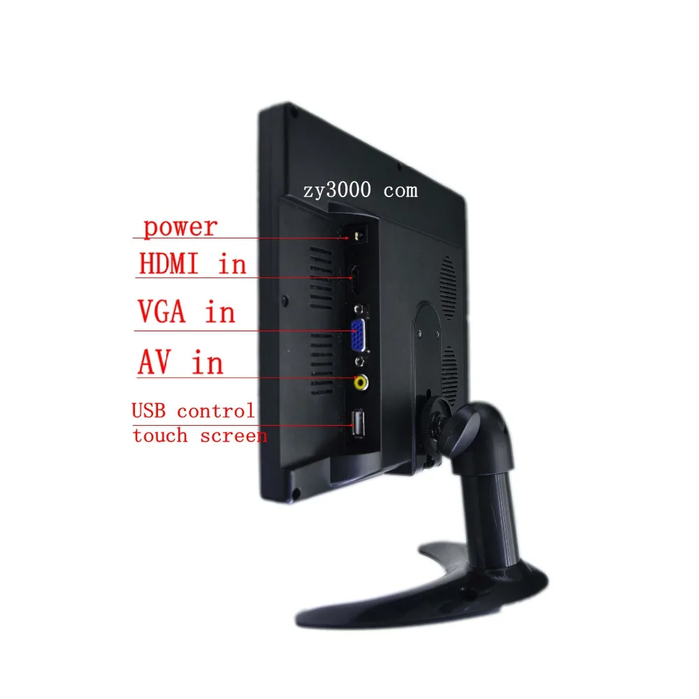 New stock 8 inch 4:3 1024*768 1*VGA  1*HDMI 1*AV Dc 5v~24V Input Usb Capacitive Multi Touch Screen Monitor for car