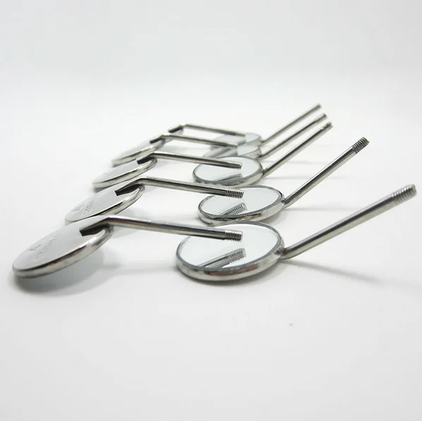 New 20Pcs Stainless Steel Dental Mirror Mouth Tooth Oral Care Dental Glimpse Mouth Inspect Instrument 4#