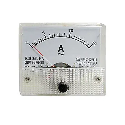 Class 2.5 Accuracy AC 15A Analog Panel Ammeter 85L1-A