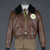 Athemis America Army Uniforms Axis Powers Hetalia/APH Cosplay Costumes Cool Leather Coat