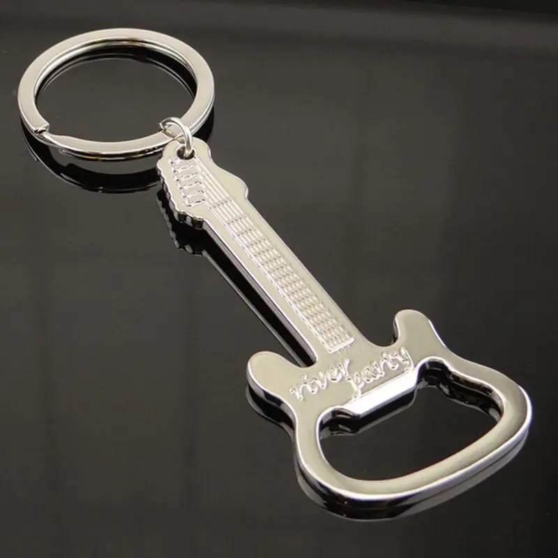 

Gift Zinc Alloy beer guitar bottle opener bottle opener keychain keyring key chain key ring