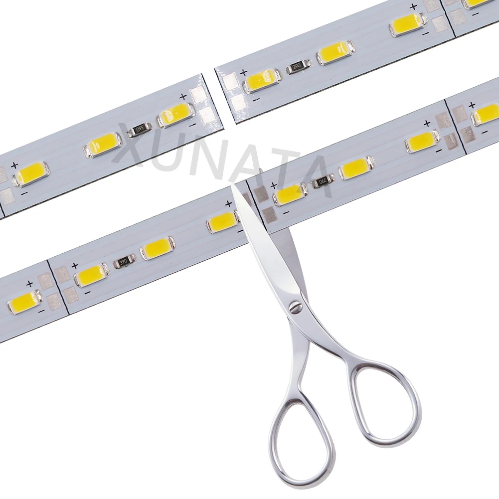 5/10/20 sztuk DC12V 0.25M/0.5m biały/ciepły biały/czerwony/zielony/niebieski aluminiowa listwa LED Light 5730 5630 sztywna listwa światła