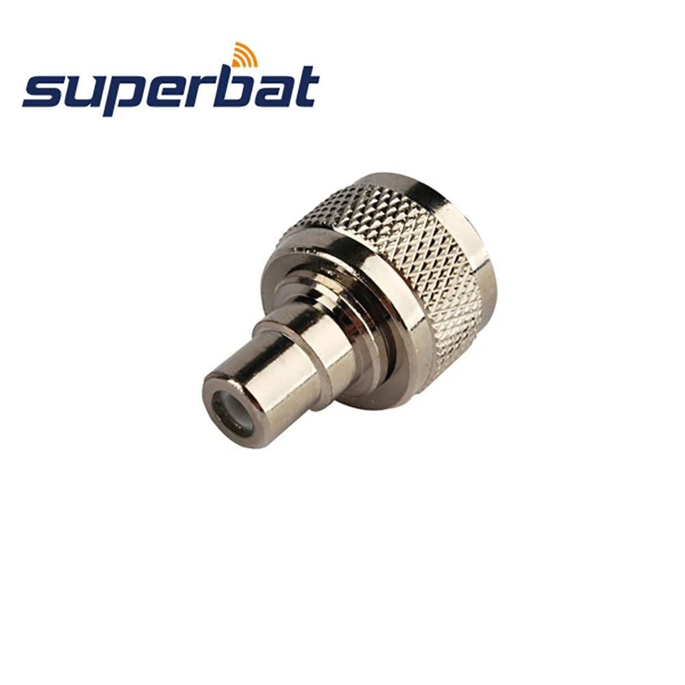 Superbat UHF-RCA Adapter UHF PL259 Male to RCA Female Phone Socket Straight RF Connector