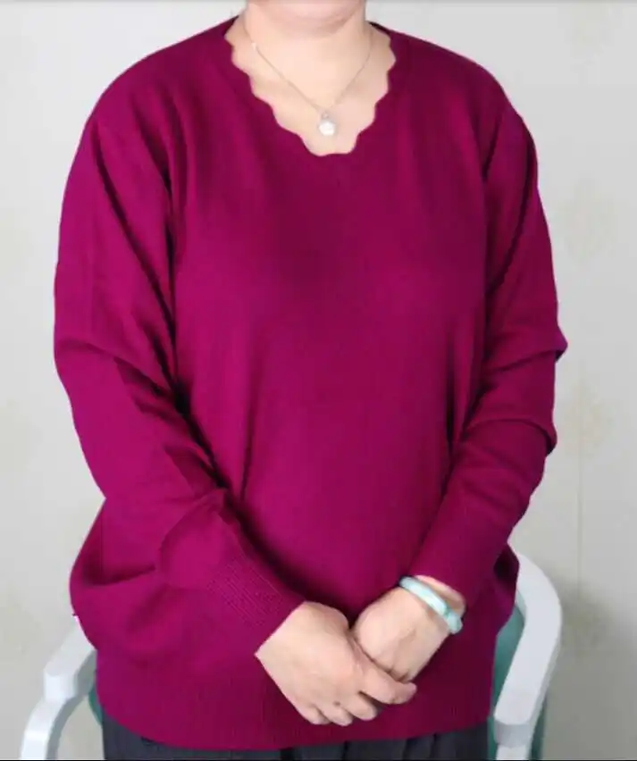 Camisola de caxemira para mulheres, camisa de malha, manga comprida, roupas de meia idade, plus size, 5XL, 6XL, 7XL, 8XL, 9XL, tamanho grande