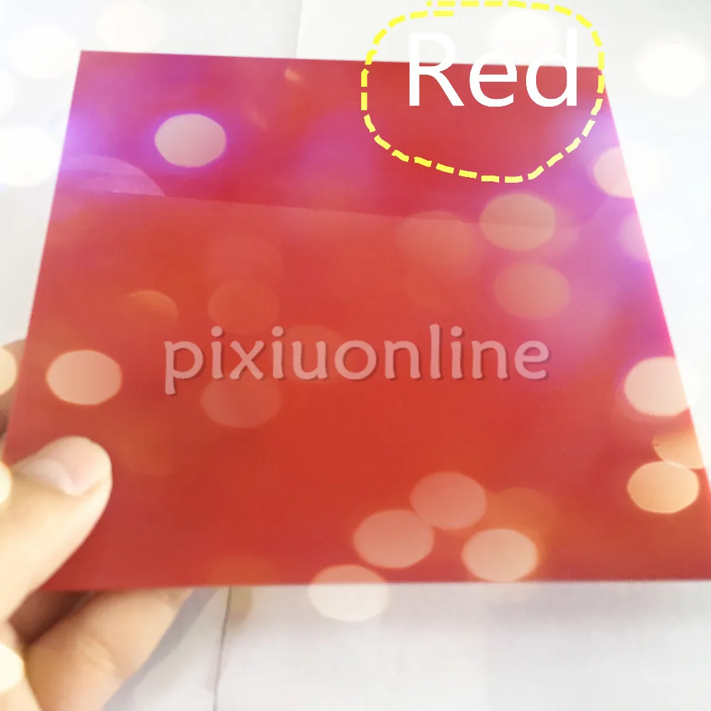 1pc J596b Red Color Opaque Acrylic Board Non-transparent Plastic Sheets 15*15cm Thickness 2.3mm Electrical Switch Parts