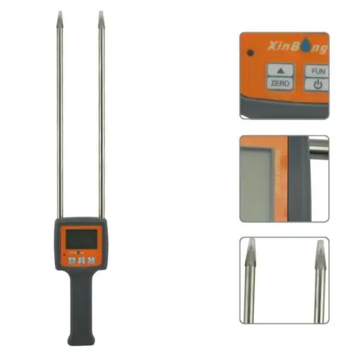 

Digital Cotton Seed-cotton Professionals Moisture Meter LCD Tester DX-104C