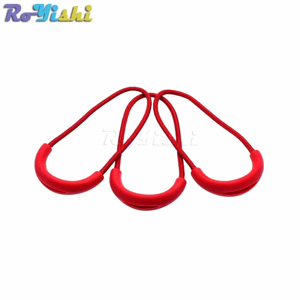 U Shape Cord Zipper Pulls Strap Lariat For Apparel Accessories Color Red