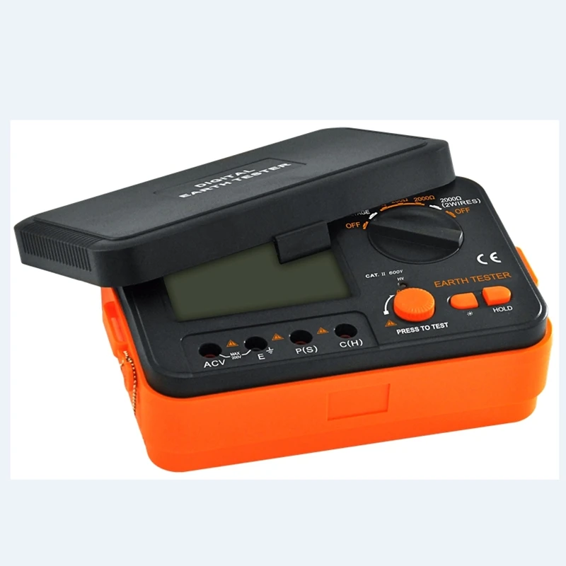 Imagem -03 - Vici-digital Lcd Terra Resistência Tester Medidor de Tensão Terrestre Lightning Rod Ferramentas Instrumento de Medição Vc4105a