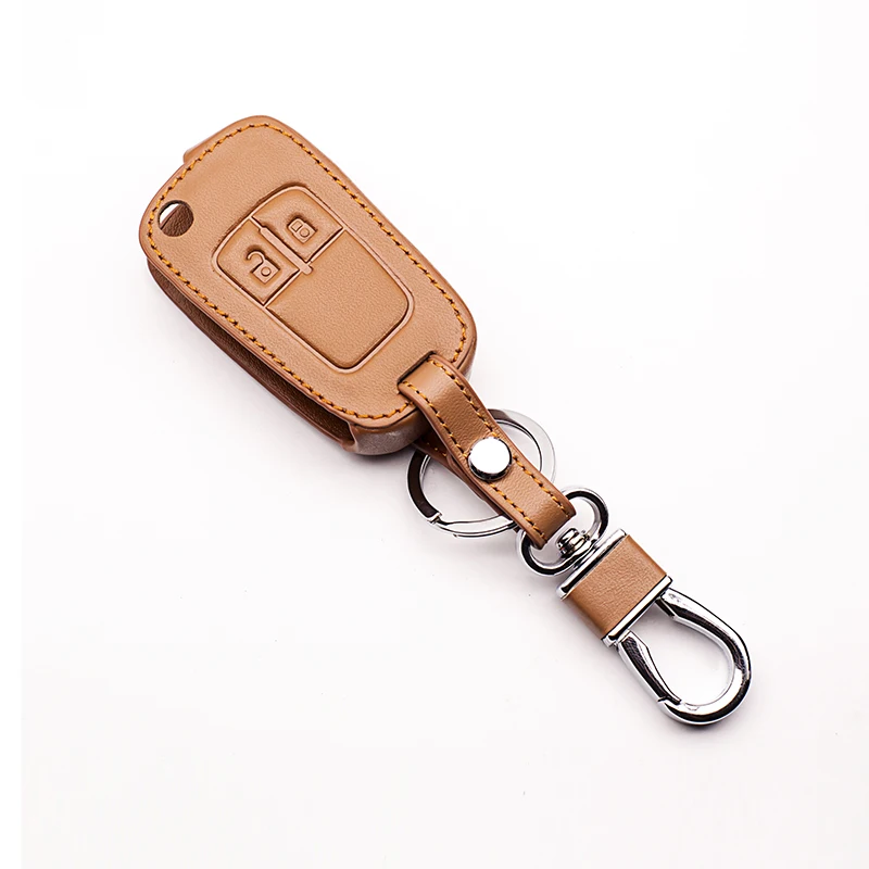 Latest leather key case for Opel Astra Corsa housing case ADAM S Antara Meriva Zafira Insignia MOKKA remote control 2 buttons