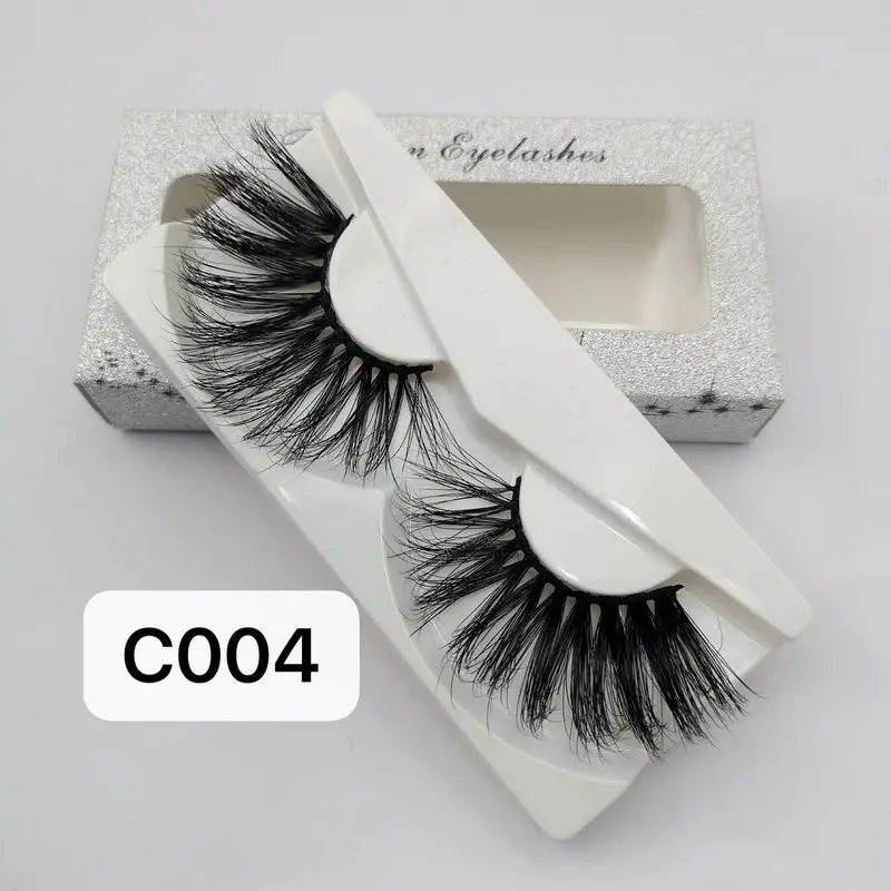 DOCOCER 30mm Long 3D mink lashes extra length mink eyelashes Big dramatic volumn eyelashes strip thick false eyelash