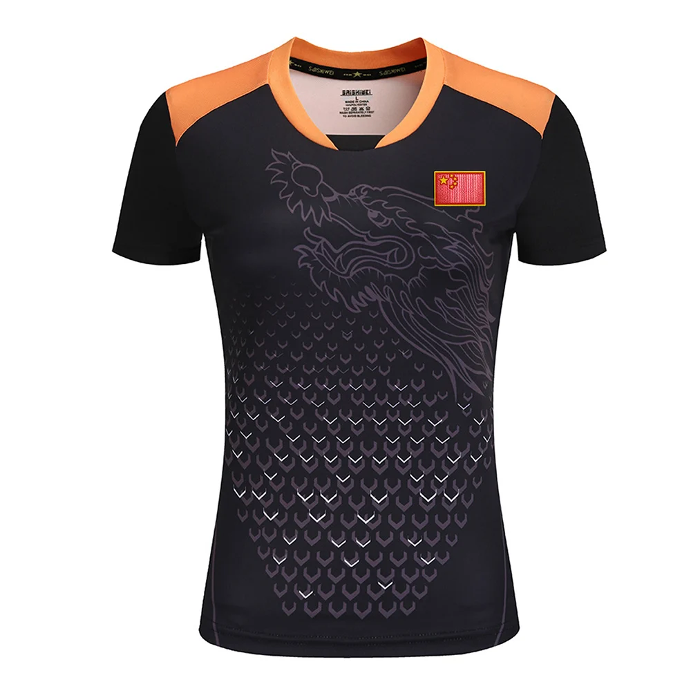 New CHINA Team table tennis shirts Men + flag  ping pong shirts, table tennis clothes soccer sport shirt tennis Jerseys