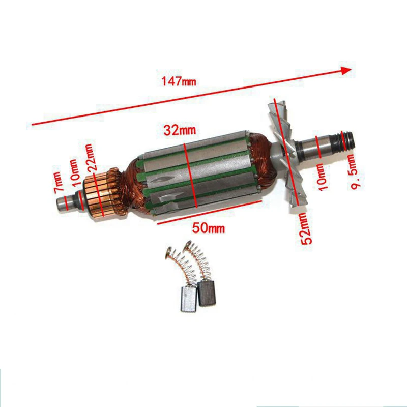 Drive Shaft Electric planer Armature Rotor,anchor stator bearing carbon brush parts for Makita N1900B 1900B , High-quality!