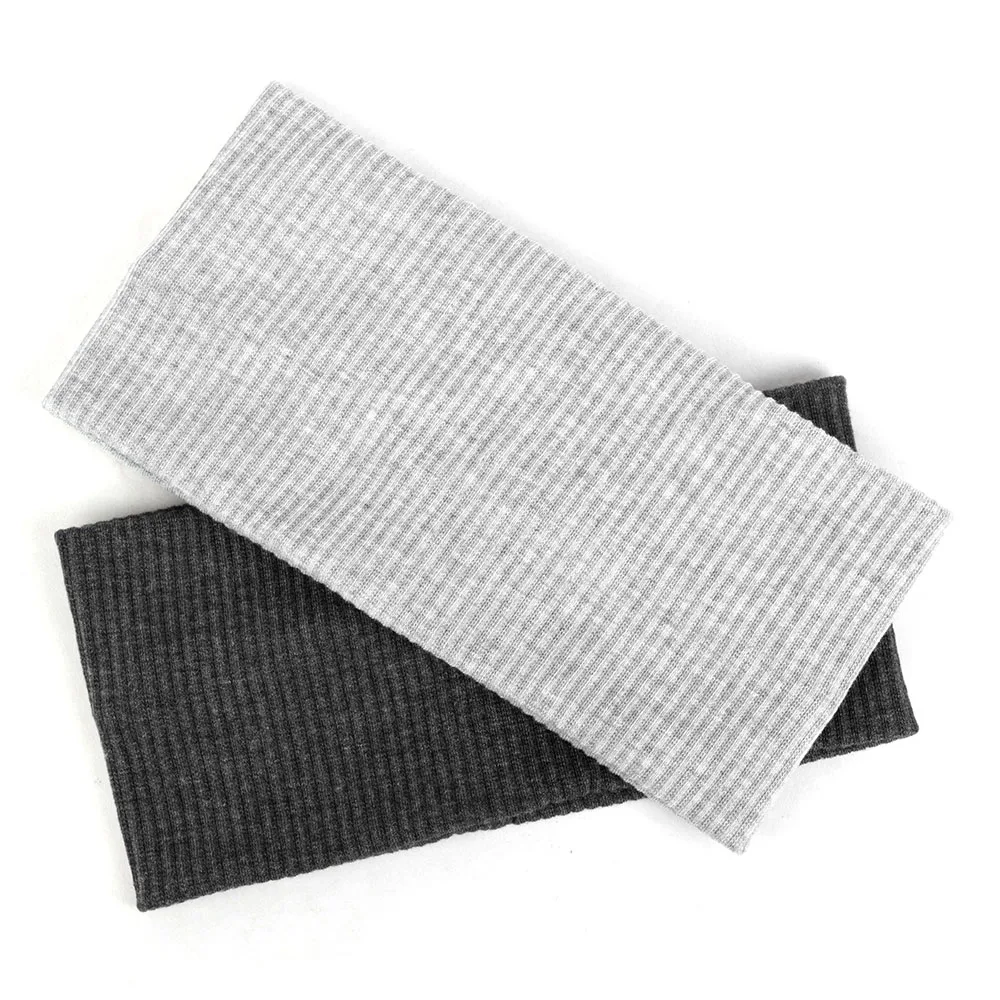 Geebro New Women Solid Knit Ribbed Headbands Soft Cotton Elastic Yoga Head Wrap Ladies Hair band Accessories AQ003