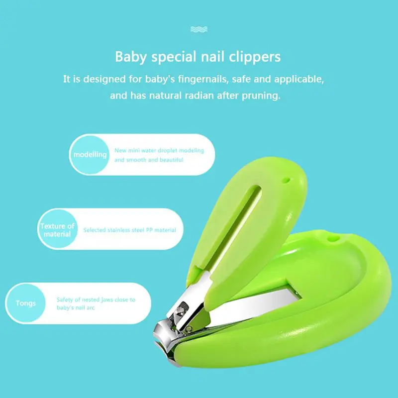 4PCS/Set Baby Nail Clippers Scissors Trimmer Sets Safety Care Nail Cutter Nail Scissors Nails For Newborn Baby Care Products