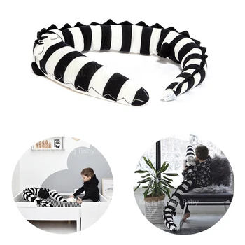 Dropshipping Wieg Bumper Creatieve Krokodil Pluche Kussens Wieg Bumper Pads Pasgeboren Baby Bed Bumper Kinderkamer Beddengoed Decoratie