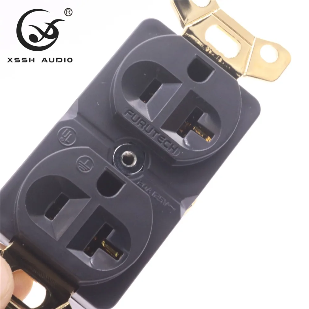 Steckdose XSSH Audio Echt Rot Reinem Kupfer Überzogene Gold Rhodium 20AMP 20A 125V Amerika Standard 3 Pins UNS elektrische Outlet Core – Detail 3