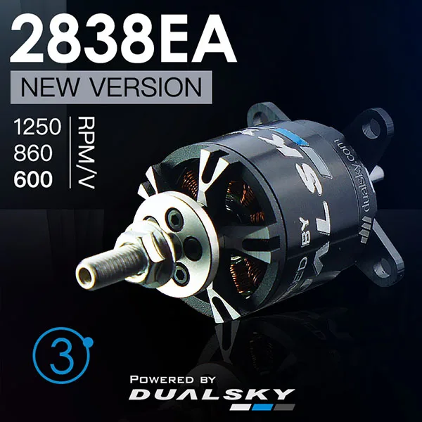 

New Arrival! DUALSKY XM2838EA-10 1250KV V3 Outrunner Brushless Motor for RC Airplane