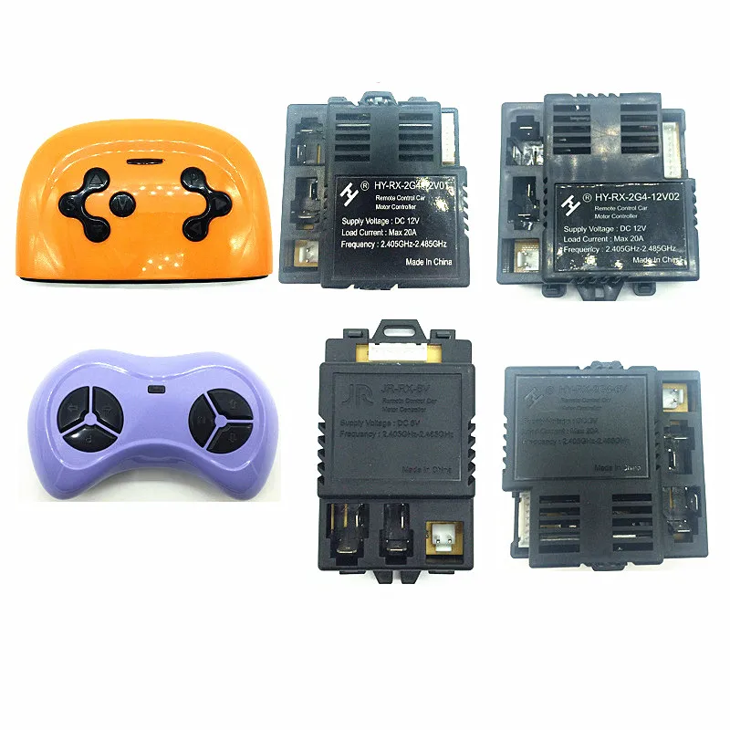 JR-RX-6V Controle remoto Bluetooth carro elétrico infantil e receptor, controlador de início suave, HY-RX-2G4-6V HY-RX-2G4-12V02