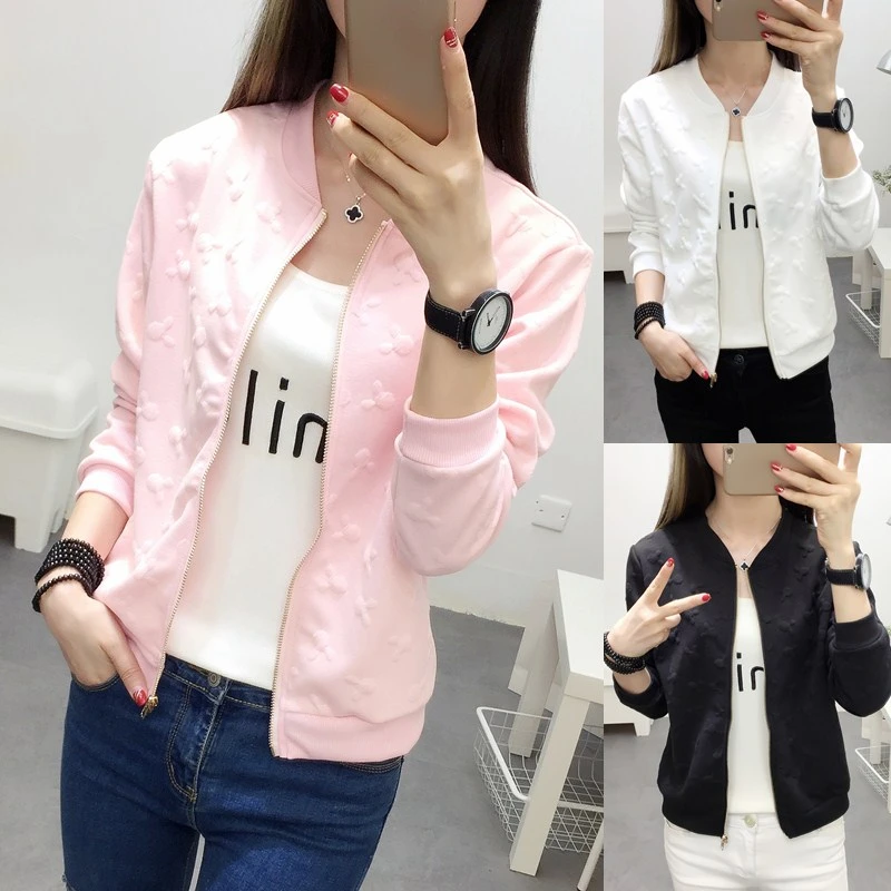 

New women's spring short jacket spring Korean students short spring and autumn wild casual jacket