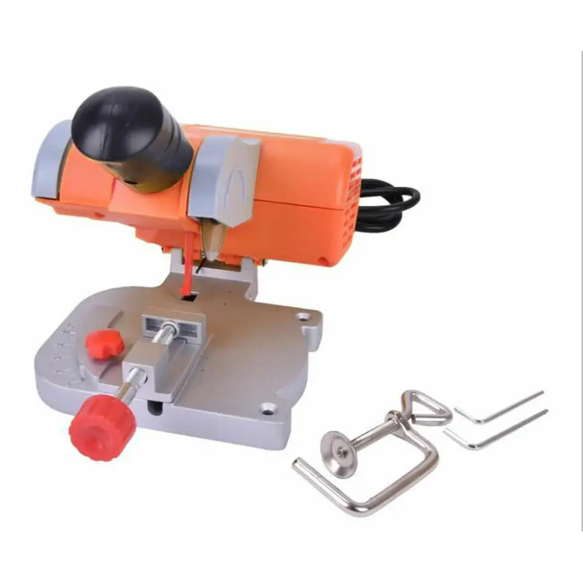 45 Degree Mini Cutting Machine Bench Cut-off Saw Steel Blade Diy Tools For cutting Metal Wood Plastic With Adjust Miter Gauge