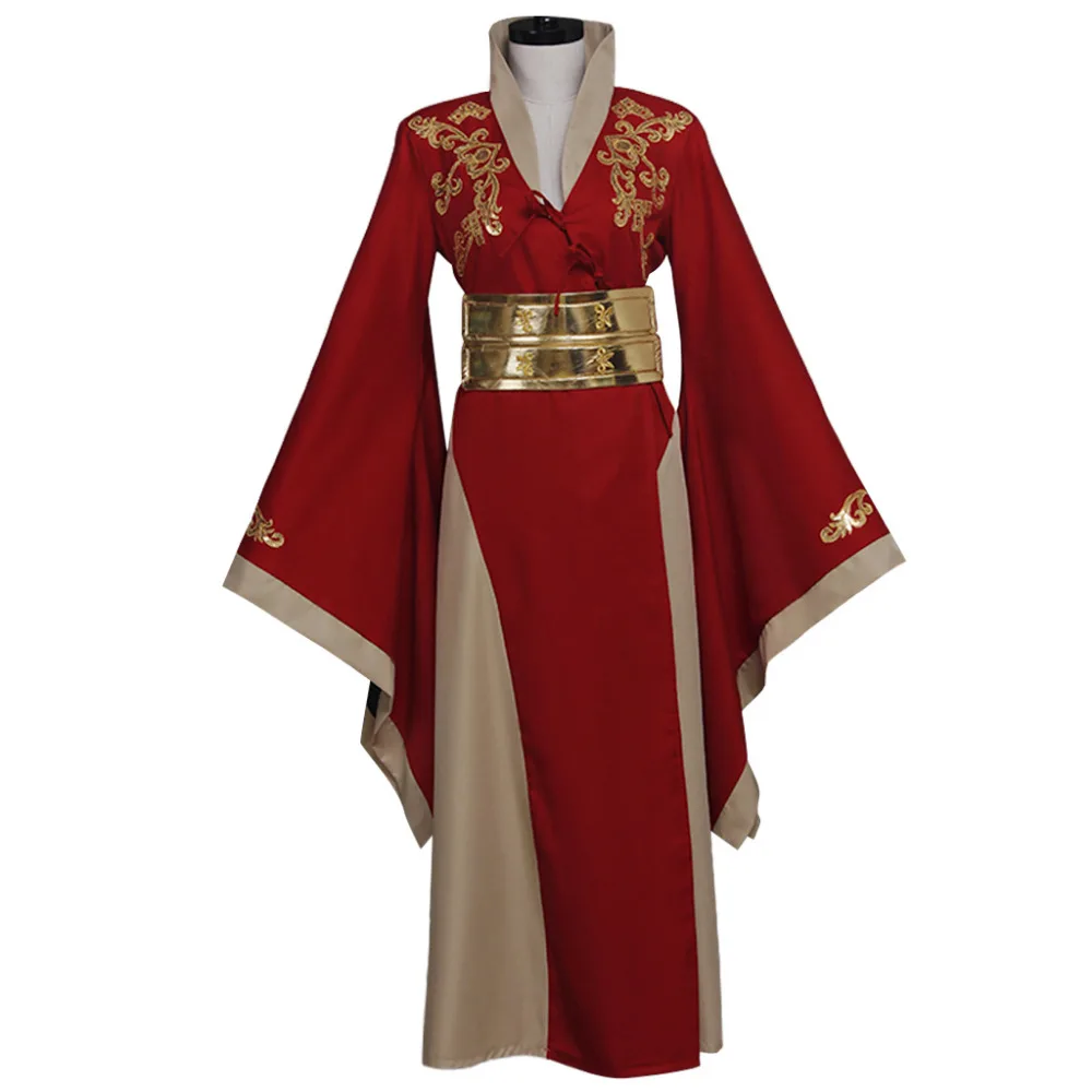 Queen Cersei Lanniste Red Luxury Dress Costume Adult Women Cosplay Red Dress Custom Made