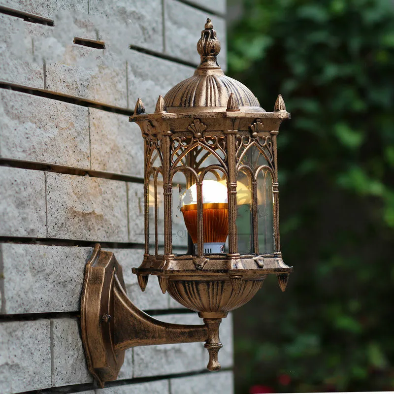 European-style garden wall lamp outdoor lights villa balcony garden light waterproof outdoor wall sconce lights siding odd light