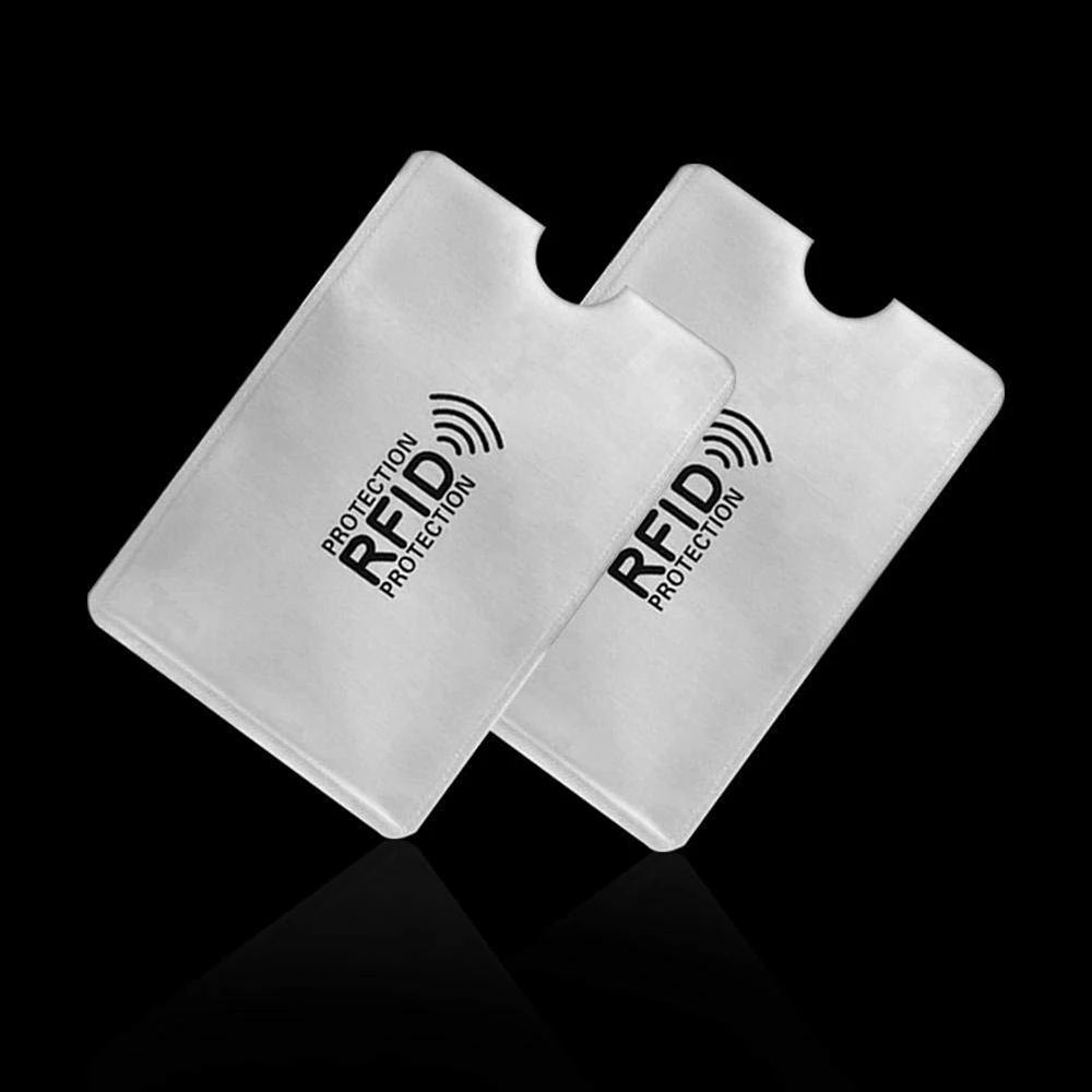 500pcs RFID Shielded Sleeve Card Blocking 13.56mhz IC Card Protection NFC Security Card Prevent Unauthorized Scanning