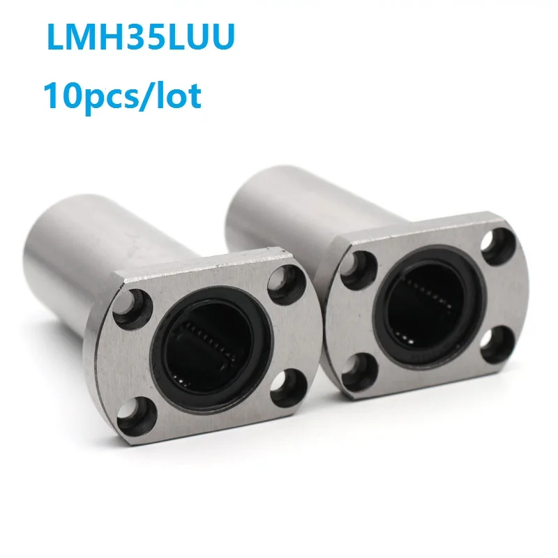 10pcs/lot LMH35LUU Long Type Oval Flange linear motion ball bearing bushing for CNC 3D printer Linear Rod