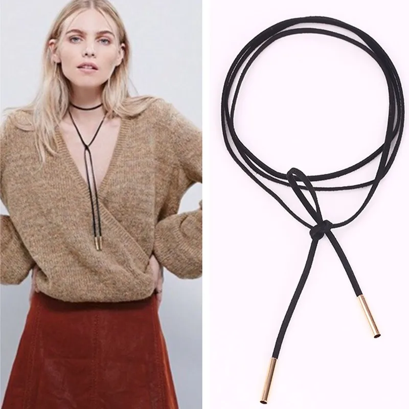 Collana A Strati In Pelle Vintage: Il Gioiello Punk-Rock Che Mette In Risalto Il Tuo Stile