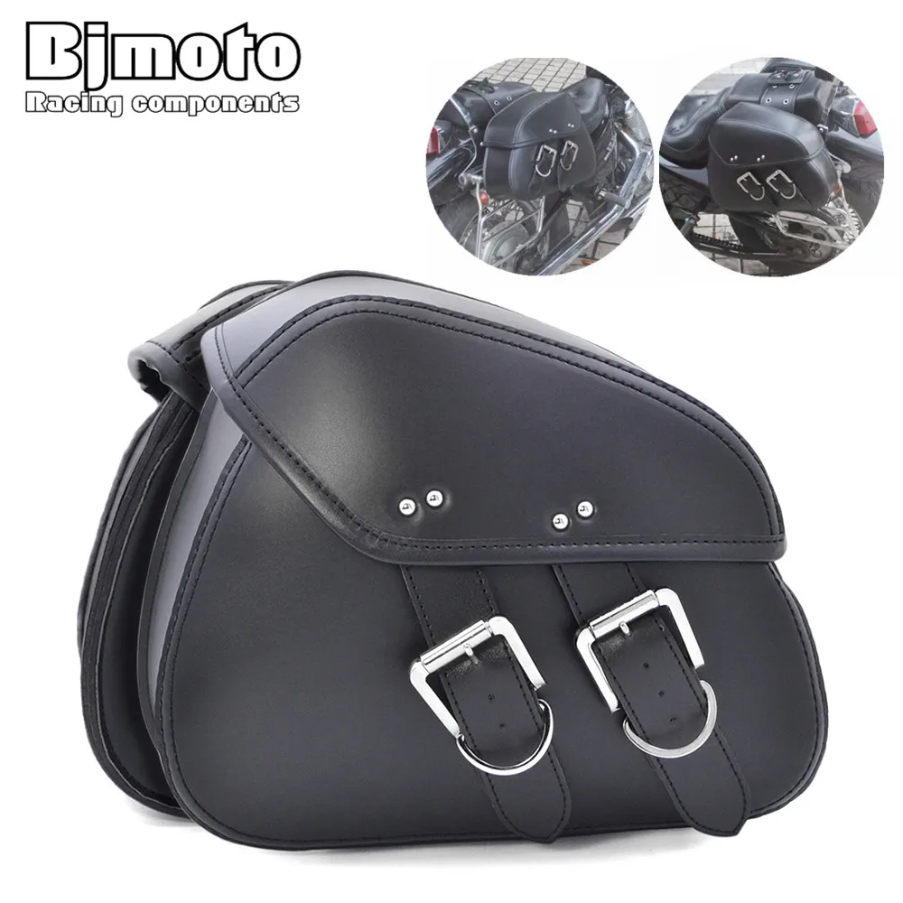 

Bjmoto Universal motorcross Motorcycle Cruiser Side Storage Tool Pouches Saddlebags Side Saddle Bags For tool bag