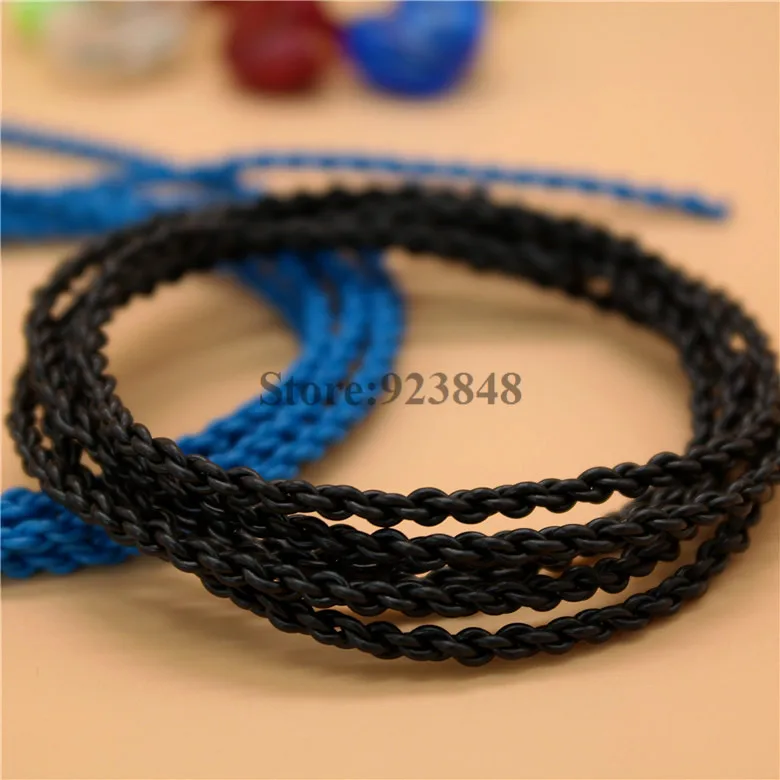 DIY earphone wire flexible oxygen-free copper braided fever line high quality TPE twist line 10pcs(price is just for wire core)